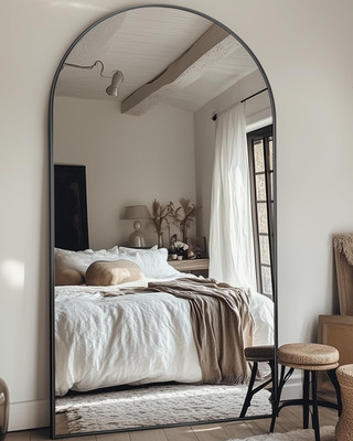 Full Length Mirror, 81''X41'' Oversized Floor Mirror Freestanding, Full Body Floor