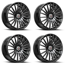 Set 4 18 Spec-1 Sp-68 Gloss Black 18x8 Wheels 4x100 4x4.5 38mm Rims