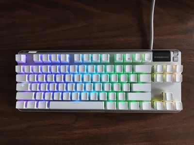 Nice Steelseries APEX 7 TKL Mechanical Keyboard Red Switch Limited Edition Ghost