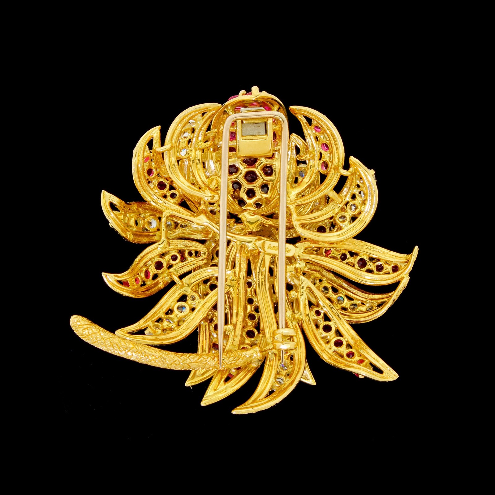 Private Listing Kutchinsky Diamond Ruby Brooch - image 5