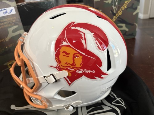 Warren Sapp Signed Buccaneers Alternate Full Size Replica Helmet BAS COA - Picture 7 of 13
