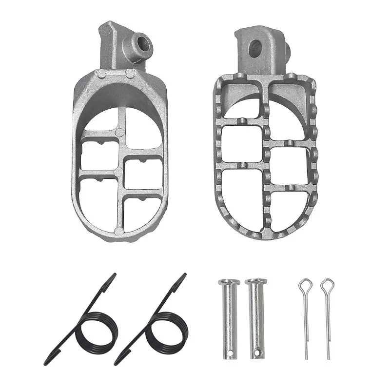 FootPegs Pedal Pad Wide Fat Footrest For Honda CR CRF XR Yamaha PW50 80 8mm Foto 2 de 4