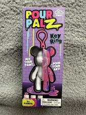 ToyMonster Pour Palz Key Ring DIY Paint Pour Art Kit 3x Colors Ages 5+ Keychain