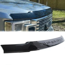 Deflector Hood Guard Bug Shield Black Lexan Fits 2017-2022 F250/F350 Super Duty