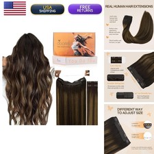 DOORES Hair Extensions Real Human Hair