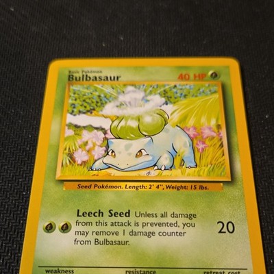 Pokémon TCG Bulbasaur 044/102 Base Set Common Unlimited 40 HP