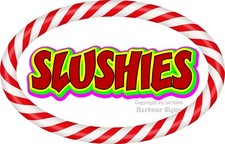 Slushies DECAL Food Concession Vinyl Sign Sticker 2 so  Choose Size 