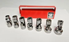 SET OF 7 MATCO TOOLS AU SWIVEL SOCKETS   86 106 116 126 146 166 186  1/4" Drive