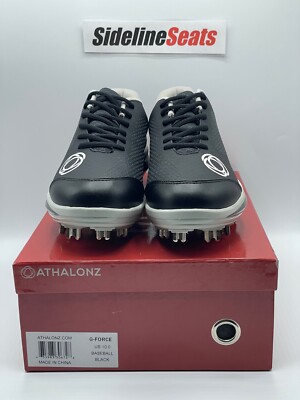 Mens Size 10 ATHALONZ G FORCE Baseball Cleats Black with  display picture 1
