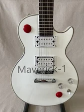 Lvybest  Kill Switch Buckethead Style Electric Guitar 24 Frets Alpine White