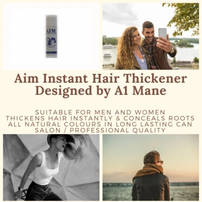 1 x 200ml AIM By A1 Mane Instant Spray Hair Thickener - Salon/Pro Quality