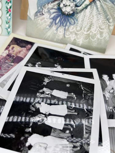 Wedding Marriage Ceremony booklet Telegram Cards honeymoon trip photos 1950's - Picture 9 of 12