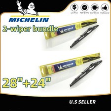 Matched Set Of 2 Wipers 2824 For Michelin Wiper Blades - 32-280 32-240 Matched Set Of 2 Wipers 2824 For Michelin Wiper Blades - 32-280 32-240