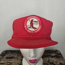Vintage St. Louis Cardinals MLB 1985 NL East Champs Logo Annco Snapback Hat Cap