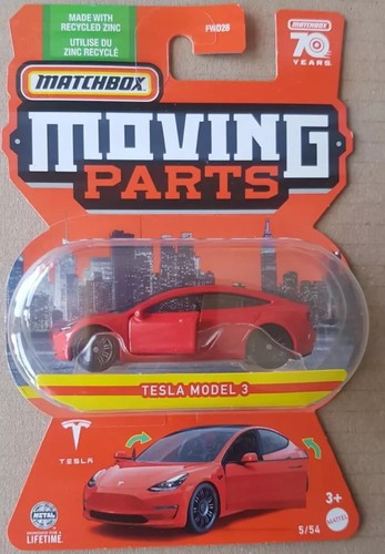 Tesla Model 3 Rouge échelle 1/43 – Miniature Neuve Sous Blister