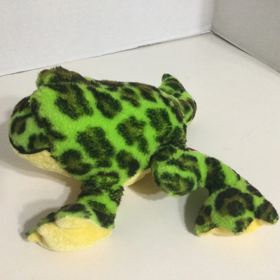 GANZ WEBKINZ 8" PLUSH BULLFROG GREEN AND YELLOW WITH BLACK SPOTS NO CODE - Image 4 of 4