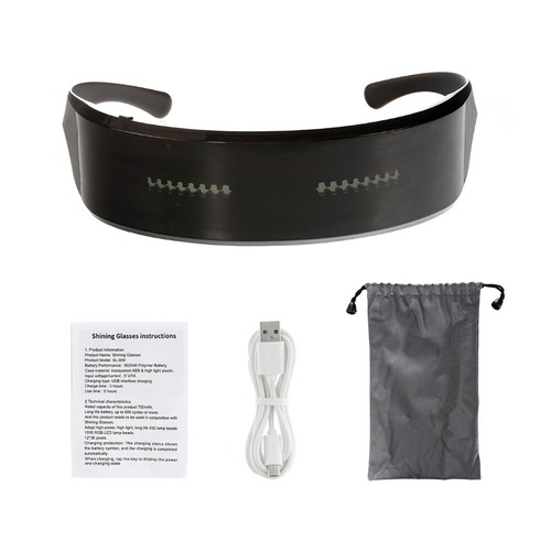 Bluetooth App verbundenes LED Display Smart Glasses RGB schreibbar Party - Bild 12 von 12