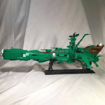 Captain Harlock's Ship Model Building Blocks Arcadia Spacecraft MOC Bricks Toys