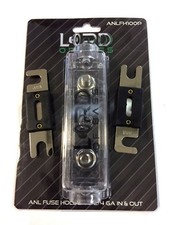 CAR STEREO AUDIO INLINE ANL FUSE HOLDER 0 2 4 GAUGE IN/OUT WITH 2 FREE 100A