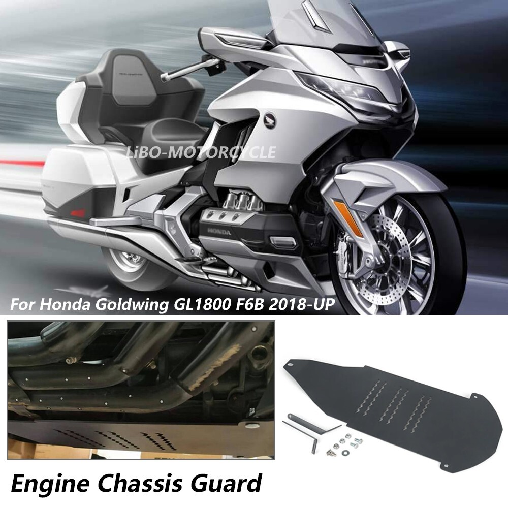 Xitomer Motorcycle Skid Plate For GL1800 Gold Wing (2001-2017) & F6B - Aluminum Engine Guard Bash Plate - View #8