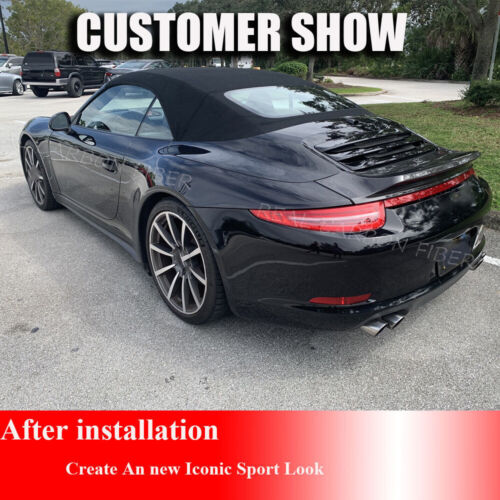 Fits Porsche 911 991 Carrera 4 GTS Rear Trunk Wing Boot Spoiler Lip DRY Carbon - Bild 7 von 18
