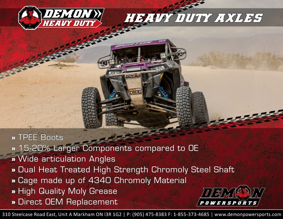 Demon Heavy Duty POLARIS SPORTSMAN XP 1000 S Rear Axle | 2020 - 2022 | 55" - Image 2 of 4