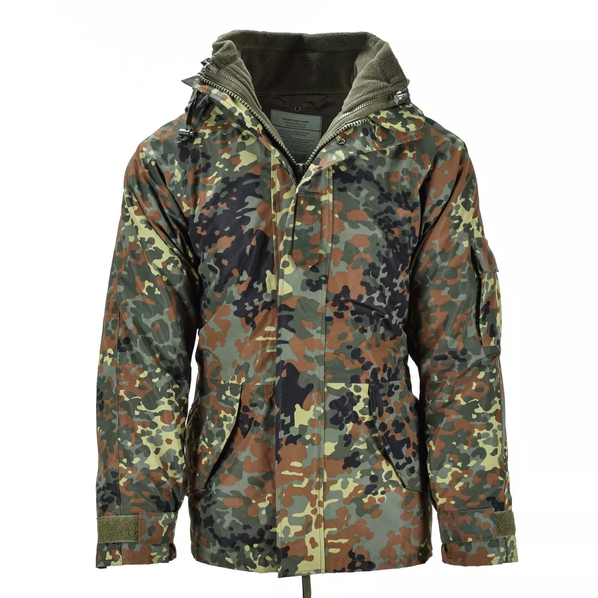 Mil-Tec German army Parka w liner GoreTex camo Flecktarn