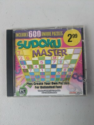 Shelf189 VINTAGE PC GAME/SOFTWARE~SUDOKU MASTER