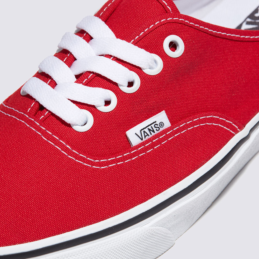 国内配送 VANS AUTHENTIC MULE RACING RED /TRUE WHITE New Vans Authentic Mule Racing Red/True White Sneakers Slip