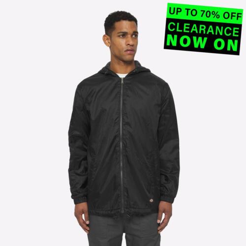 Dickies Mens Fleece Lined Inside Pocket Adjustable Zip Jacket Black