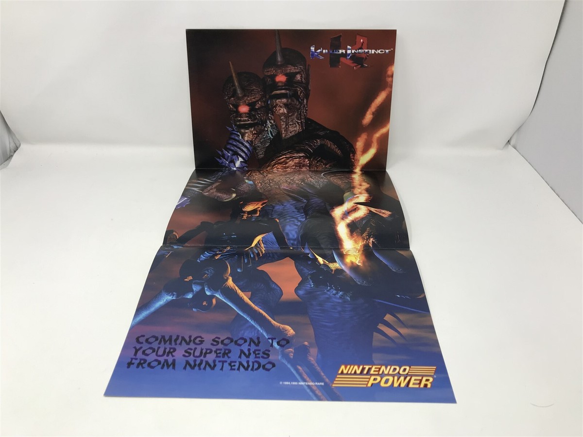 Killer Instinct Eyedol Nintendo Power Promo Fold Out Poster Super