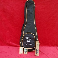 Donner Black Case for Ukulele, Donner Ukulele Strap New In Box and 6 Guitar Pics
