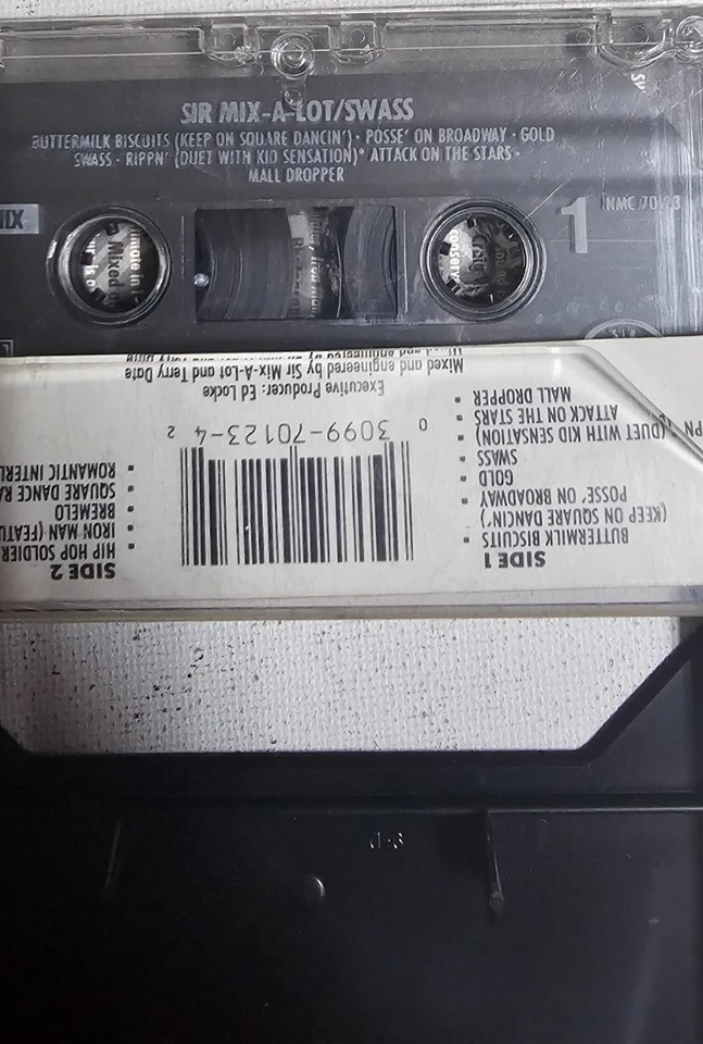 Sir Mix-A-Lot SWASS Cassette Tape 1988 Rap Hip Hop - Imagem 2 de 2