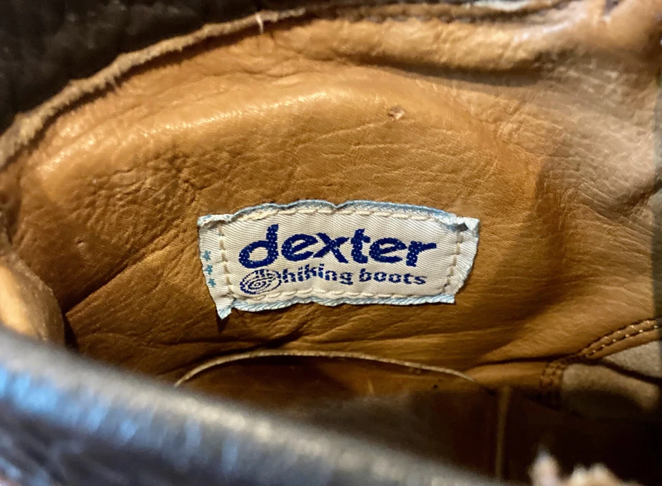 Botas de Montañismo Dexter de Cuero De Colección con Suelas Vibram 8M Hechas en EE. UU. Foto 2 de 4