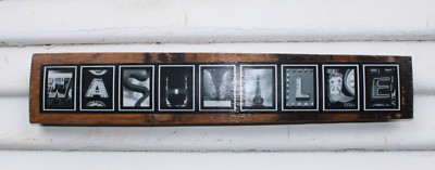 Oak Whiskey / Wine Barrel Stave Sign. Nashville by Lynn Fritz Wall Hanging
