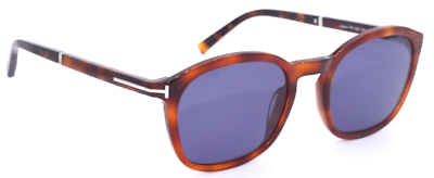 NEW TOM FORD TF 1020 53V JAYSON HAVANA W/BLUE LENS AUTHENTIC 