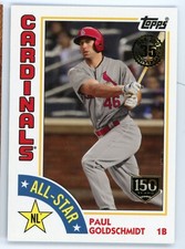 2019 Topps Paul Goldschmidt 1984 All Star #84AD-PG 150th Anniversary #/150