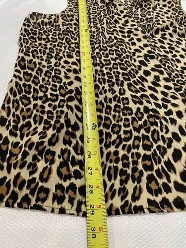 Roz & Ali Dress Barn Womans Animal Print Blouse Brown Sleeveless Size 2X - Picture 6 of 8