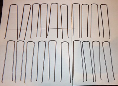 20 NEW Southwest Boulder 6'' Steel Staples Stakes Hooks for Landscape Fabric