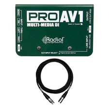 Radial Engineering ProAV1 Multimedia Direct Box Bundle with Mogami XLR Cable
