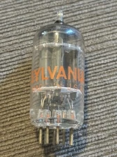 Sylvania 12AU7A Tested Above NOS On Mercury 1000 Strong Good Balance Vintage Red