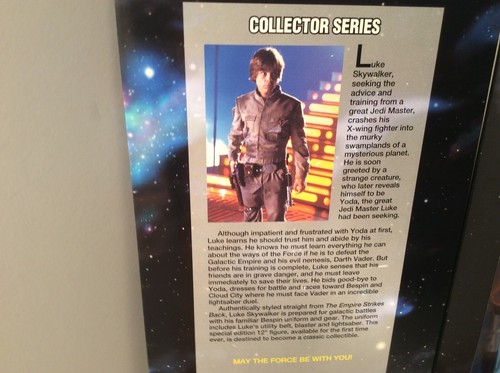 Kenner 1996 Star Wars 12” Luke Skywalker in Bespin Fatigues with Blue Lightsaber - Picture 9 of 12