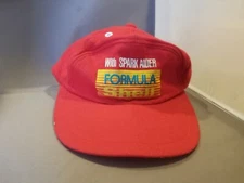 Formula Shell Hat Vintage Red Cap adjustable spark aider soft hook and loop