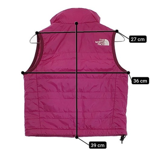 THE NORTH FACE NYJ81401 Padded vest PERTEX Primaloft 100 Kids pink 4-0924T♪ - Picture 5 of 6