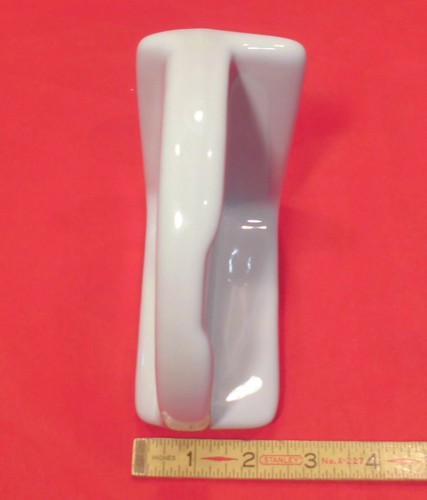 Vintage White Color: Extra Small Ceramic Corner Bath-Shower Soap Dish-Shelf 5" - Picture 9 of 12