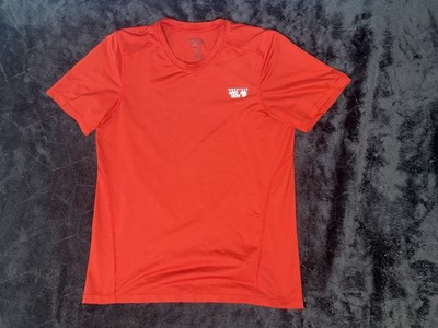 Mountain Hardwear Men s Short Sleeve Red Small T-Shirt Rock Climbing Sports Tee