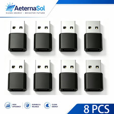 8 PACK USB Adapter Type-C USB Male to USB-C Female OTG Converter Car Charger