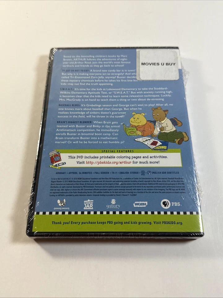 Arthur Goes Back to School (DVD, 2014, PBS Kids) Animated NEW SEALED  - Image 2 of 4