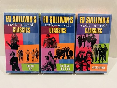 NEW! Ed Sullivans Rock n Roll Classics VHS Tape Lot of 3 Sealed Time Life Video