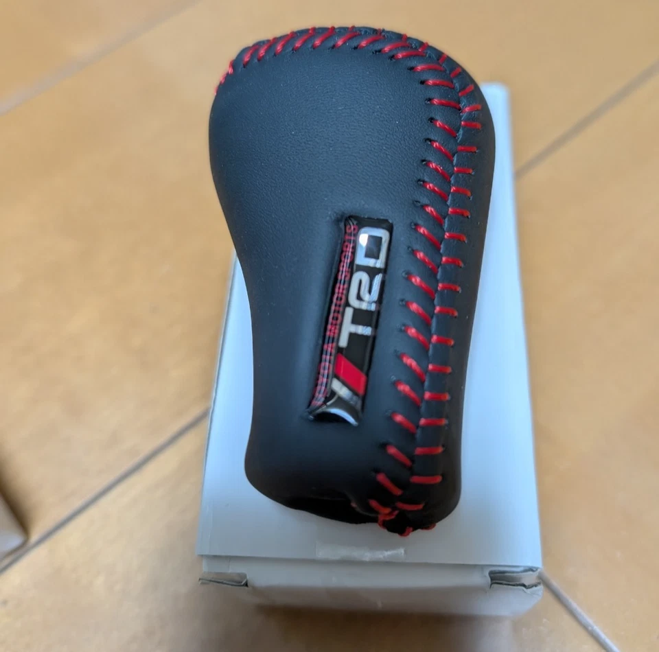 TRD Genuine Leather Shift Knob Levin Trueno AE86 5 Speed Black or Red stitc 150g - Image 2 of 4
